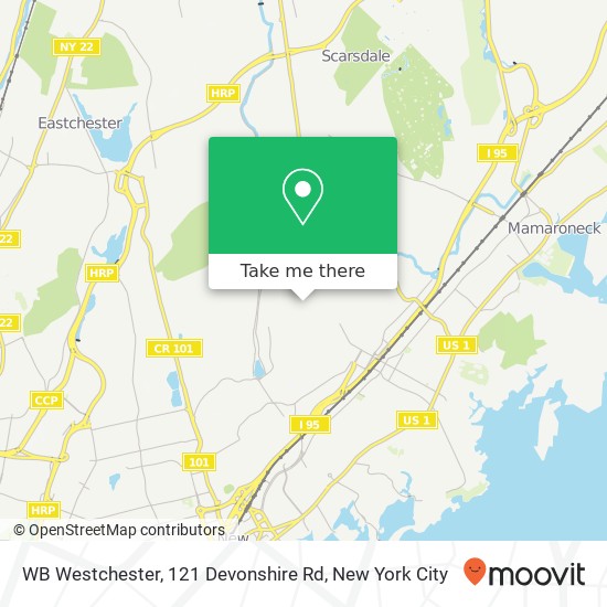 Mapa de WB Westchester, 121 Devonshire Rd