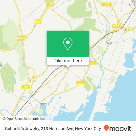 Mapa de Gabriella's Jewelry, 213 Harrison Ave