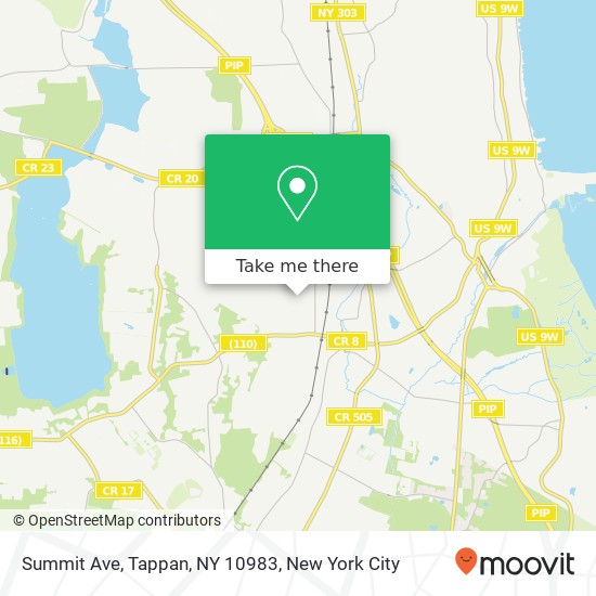 Summit Ave, Tappan, NY 10983 map
