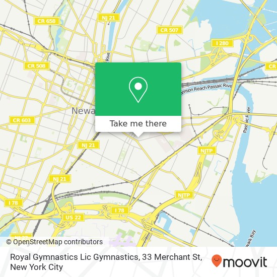 Mapa de Royal Gymnastics Lic Gymnastics, 33 Merchant St