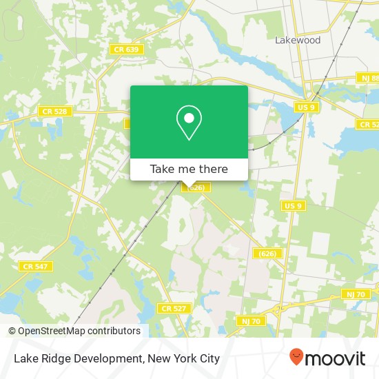 Mapa de Lake Ridge Development