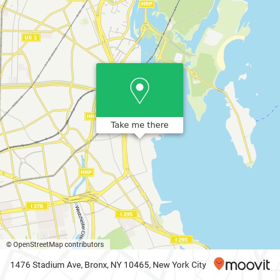 1476 Stadium Ave, Bronx, NY 10465 map