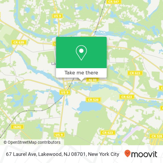 67 Laurel Ave, Lakewood, NJ 08701 map