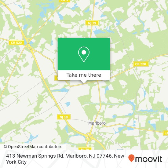 413 Newman Springs Rd, Marlboro, NJ 07746 map