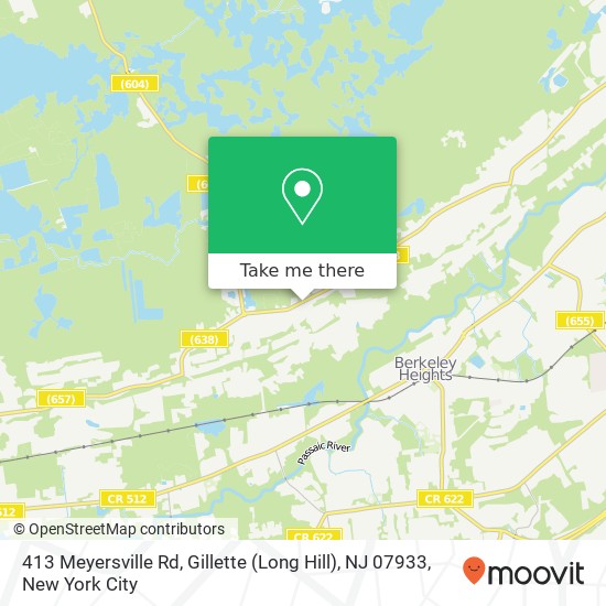 413 Meyersville Rd, Gillette (Long Hill), NJ 07933 map