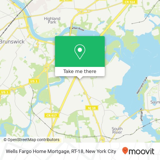Wells Fargo Home Mortgage, RT-18 map
