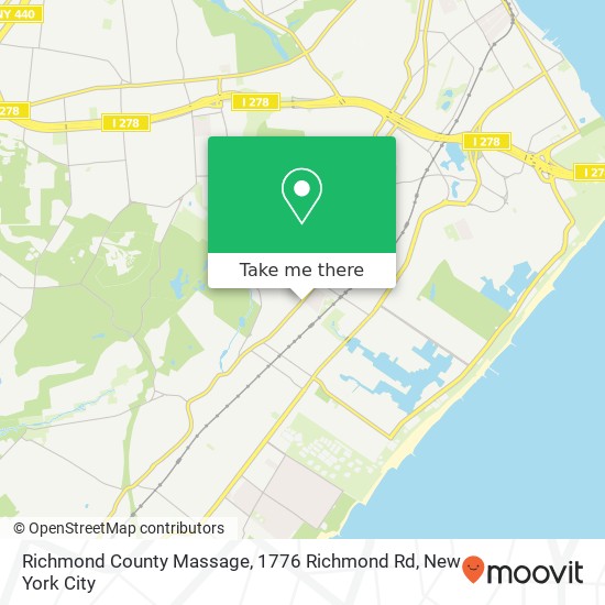 Richmond County Massage, 1776 Richmond Rd map