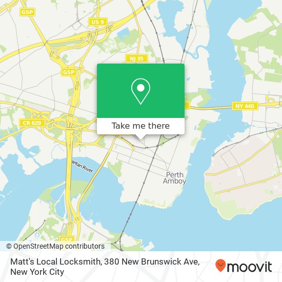 Matt's Local Locksmith, 380 New Brunswick Ave map