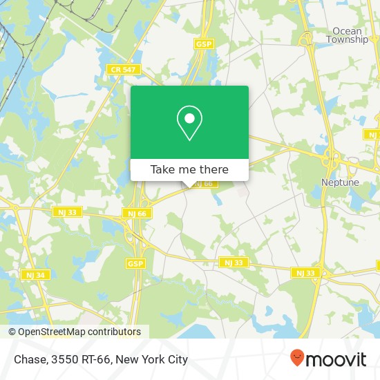 Mapa de Chase, 3550 RT-66