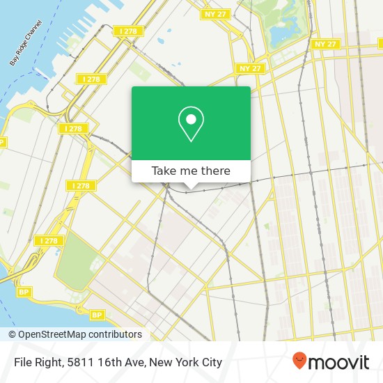 Mapa de File Right, 5811 16th Ave