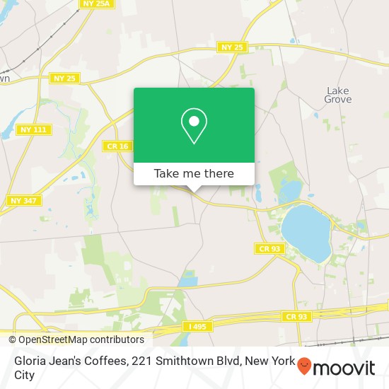 Gloria Jean's Coffees, 221 Smithtown Blvd map