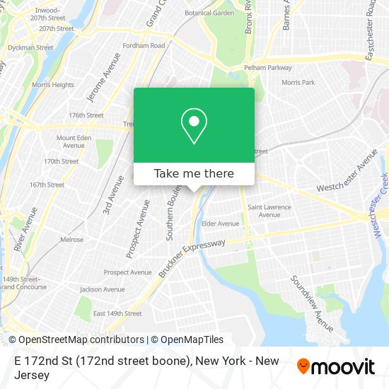 E 172nd St (172nd street boone) map