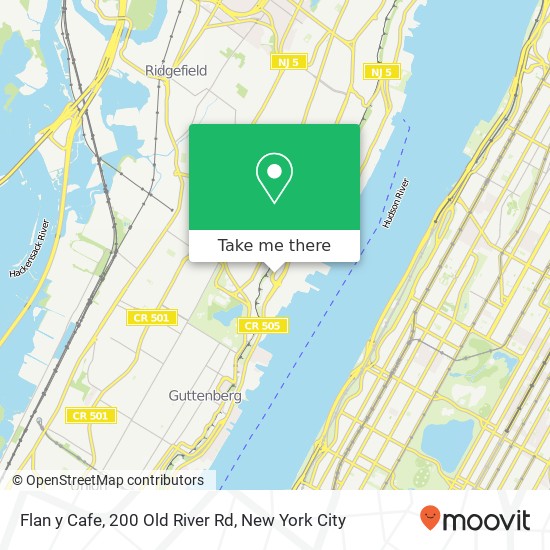Mapa de Flan y Cafe, 200 Old River Rd