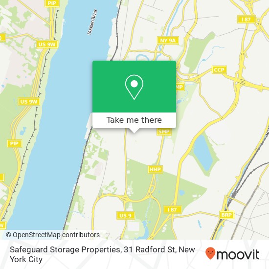 Mapa de Safeguard Storage Properties, 31 Radford St