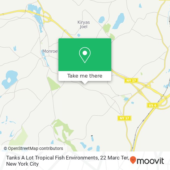 Tanks A Lot Tropical Fish Environments, 22 Marc Ter map