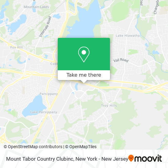 Mapa de Mount Tabor Country Clubinc