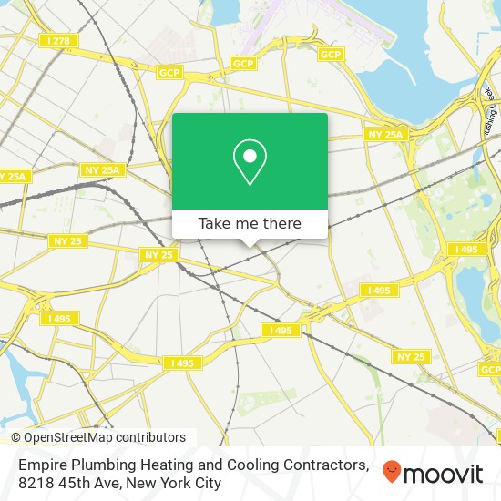 Mapa de Empire Plumbing Heating and Cooling Contractors, 8218 45th Ave