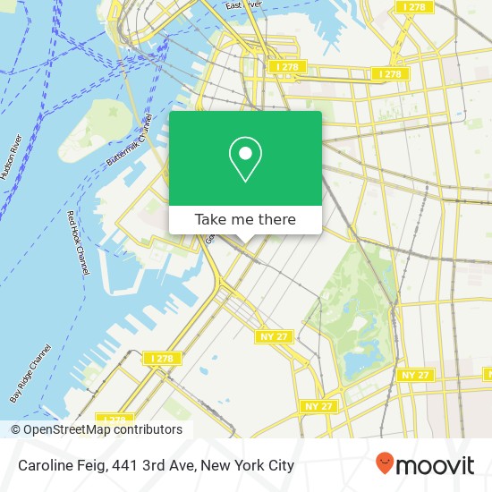 Mapa de Caroline Feig, 441 3rd Ave
