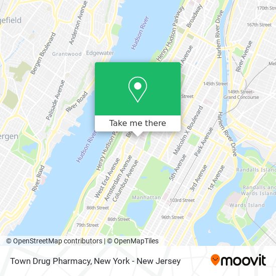 Town Drug Pharmacy map