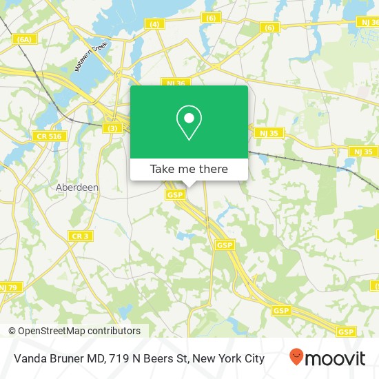 Vanda Bruner MD, 719 N Beers St map