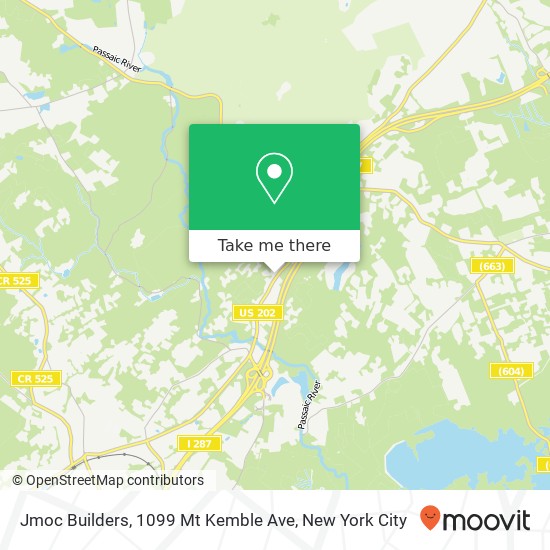 Mapa de Jmoc Builders, 1099 Mt Kemble Ave