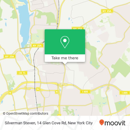 Mapa de Silverman Steven, 14 Glen Cove Rd