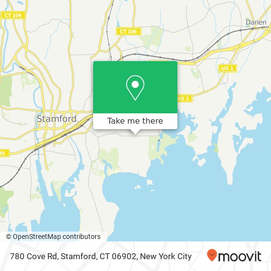 780 Cove Rd, Stamford, CT 06902 map