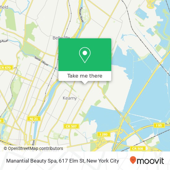Manantial Beauty Spa, 617 Elm St map