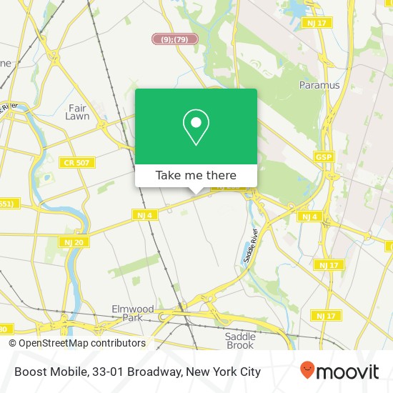 Boost Mobile, 33-01 Broadway map