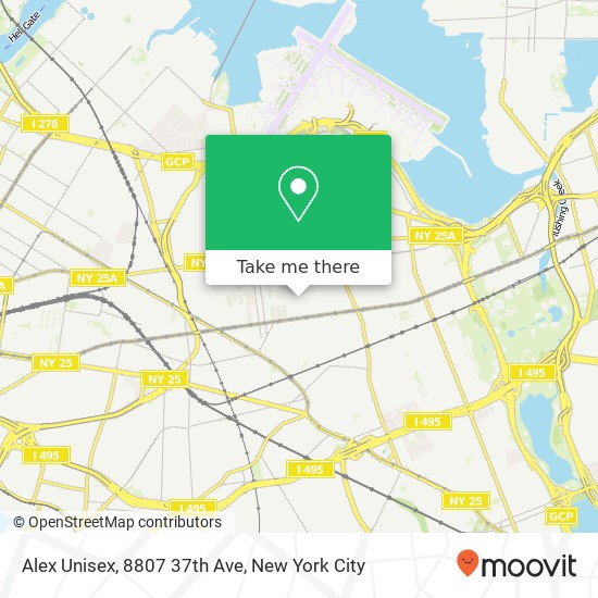 Mapa de Alex Unisex, 8807 37th Ave