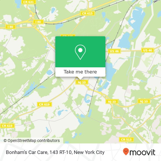 Mapa de Bonham's Car Care, 143 RT-10