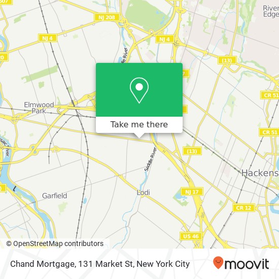 Mapa de Chand Mortgage, 131 Market St