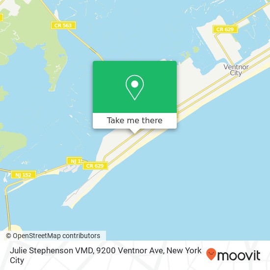 Mapa de Julie Stephenson VMD, 9200 Ventnor Ave