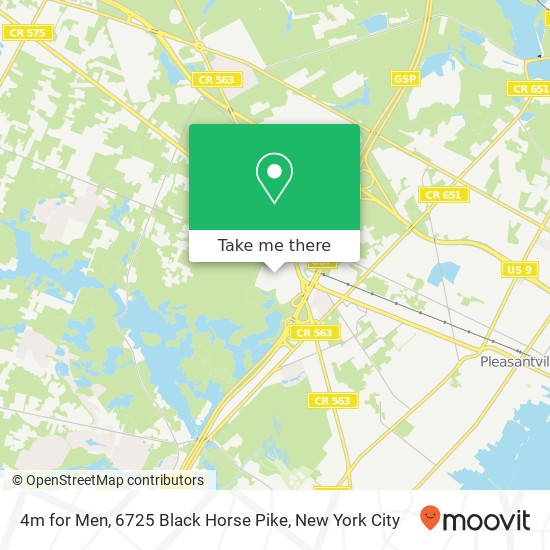 Mapa de 4m for Men, 6725 Black Horse Pike