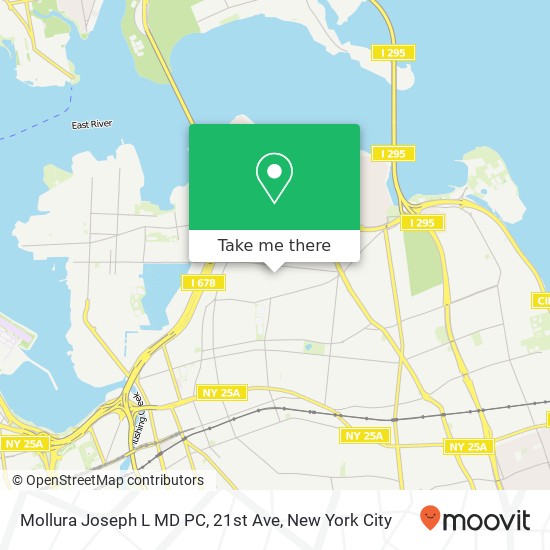 Mapa de Mollura Joseph L MD PC, 21st Ave
