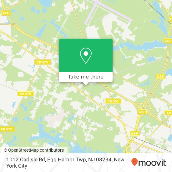 1012 Carlisle Rd, Egg Harbor Twp, NJ 08234 map