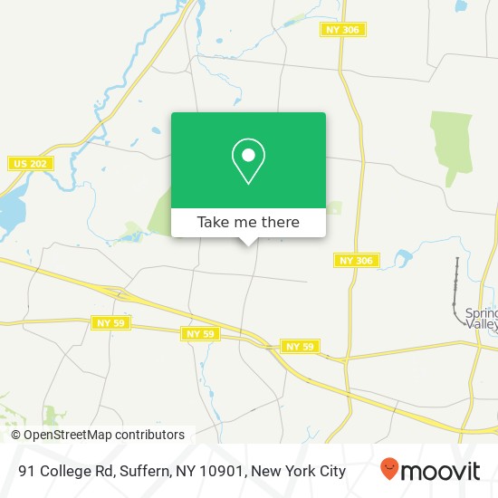 91 College Rd, Suffern, NY 10901 map