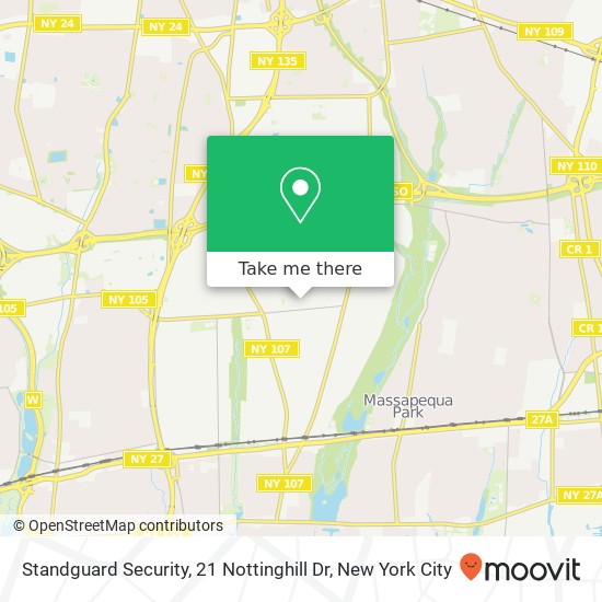 Mapa de Standguard Security, 21 Nottinghill Dr