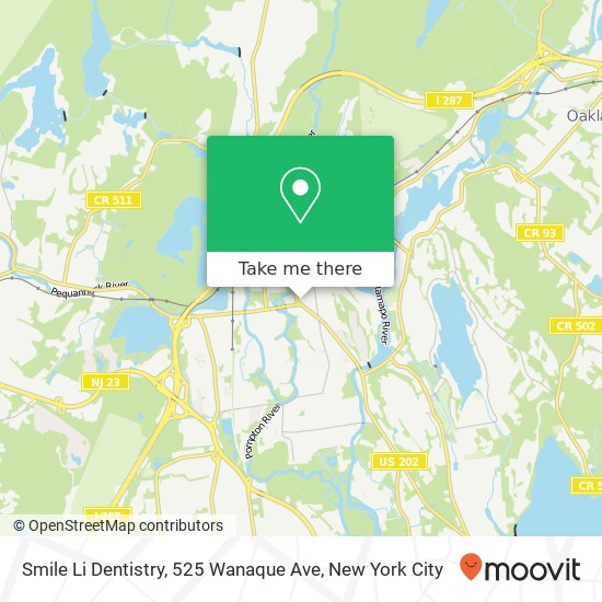 Smile Li Dentistry, 525 Wanaque Ave map