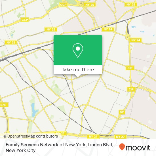 Mapa de Family Services Network of New York, Linden Blvd