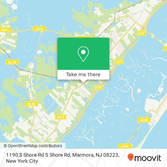 1190,S Shore Rd S Shore Rd, Marmora, NJ 08223 map