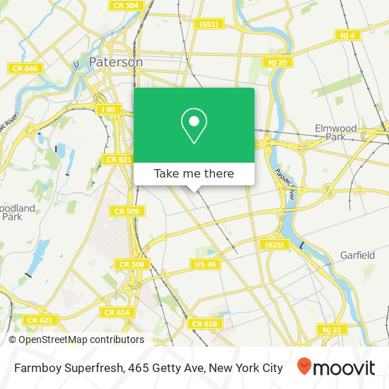 Mapa de Farmboy Superfresh, 465 Getty Ave