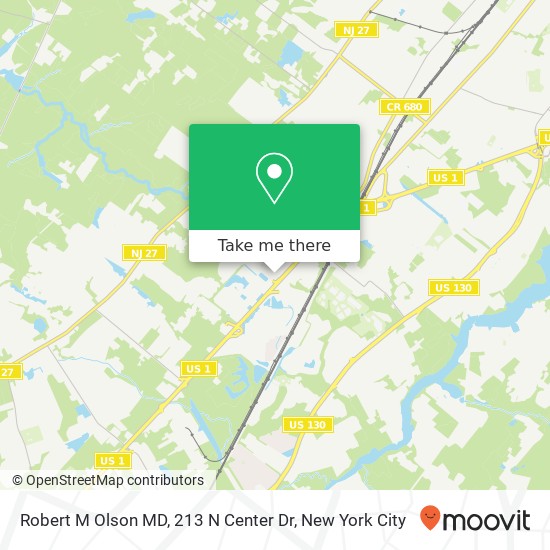 Robert M Olson MD, 213 N Center Dr map