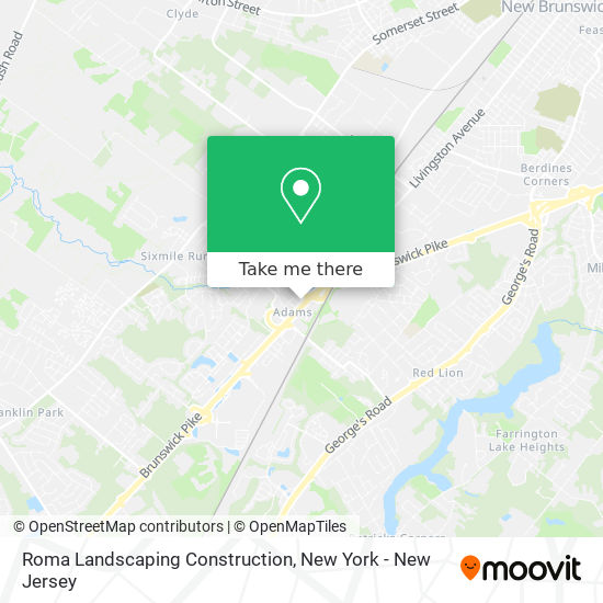 Roma Landscaping Construction map