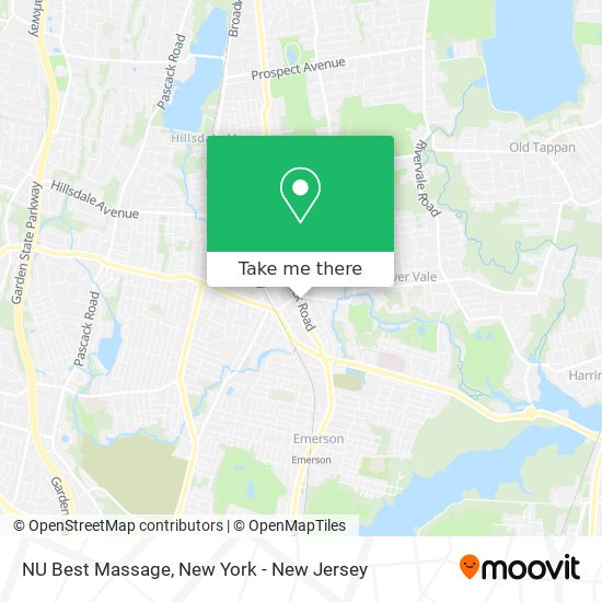 NU Best Massage map