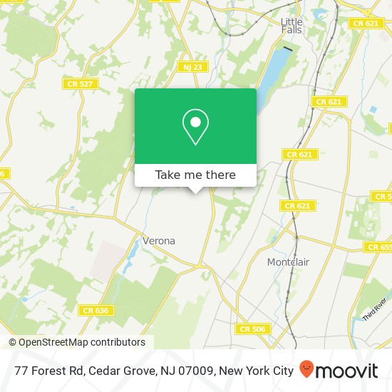 77 Forest Rd, Cedar Grove, NJ 07009 map