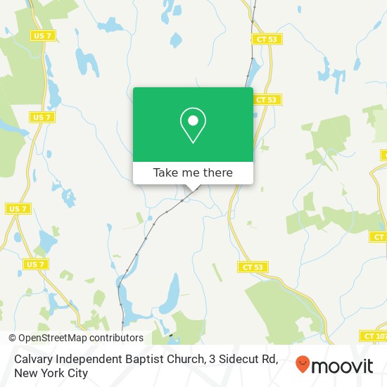 Mapa de Calvary Independent Baptist Church, 3 Sidecut Rd