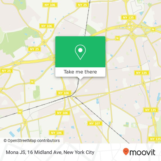 Mona JS, 16 Midland Ave map