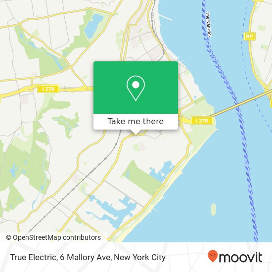 True Electric, 6 Mallory Ave map