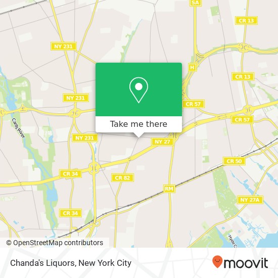 Chanda's Liquors map